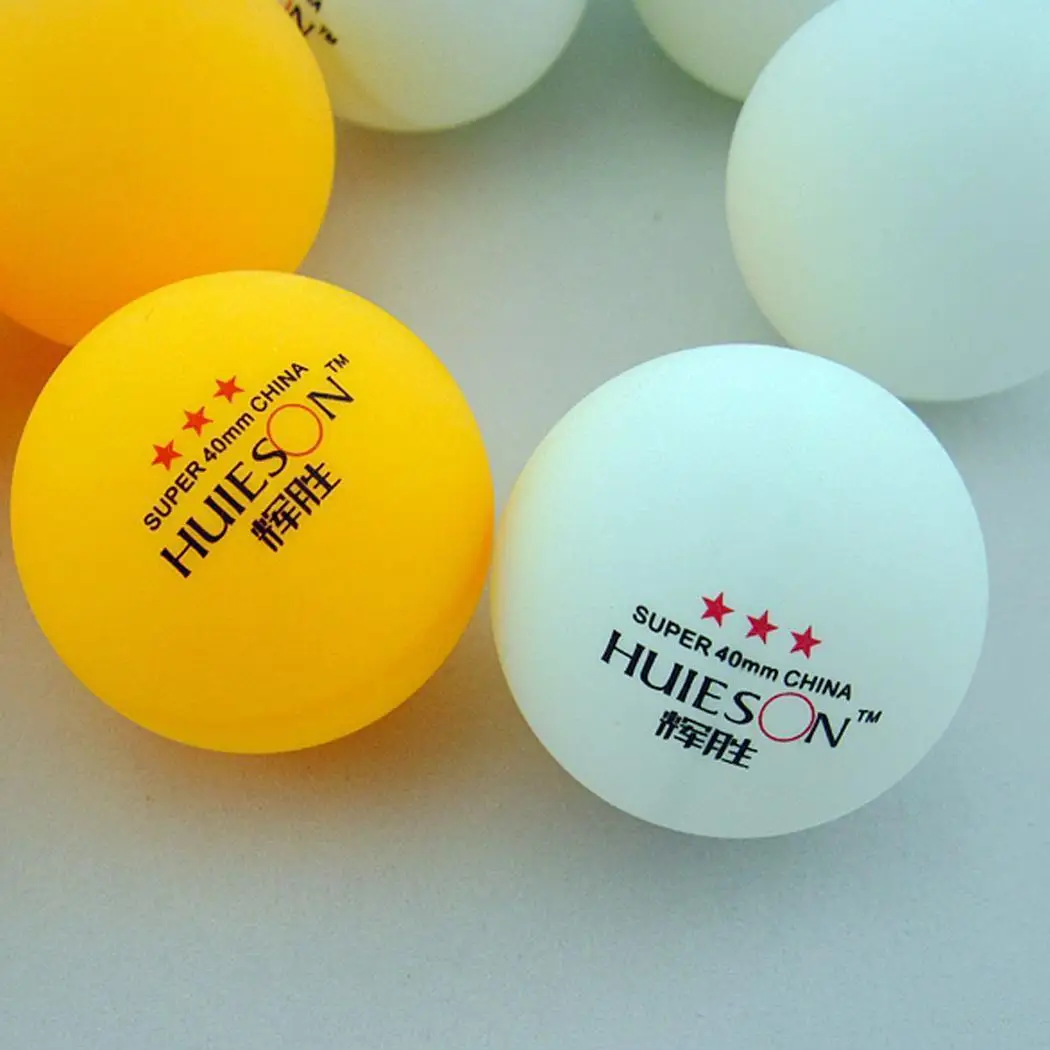 20 шт. Professional Competition Training пластик 3 звезды 40 мм/1,6 дюймов настольный белый, желтый теннисные мячи