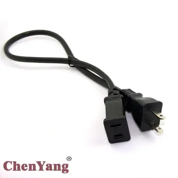 

CY 10pcs/lot 2-prong 2 Outlets Outlet Saver Power Extension Cord Cable 50 cm