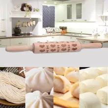 Рождественский скалкой гравировкой Скалка деревянная рельефная Скалка Лидер продаж