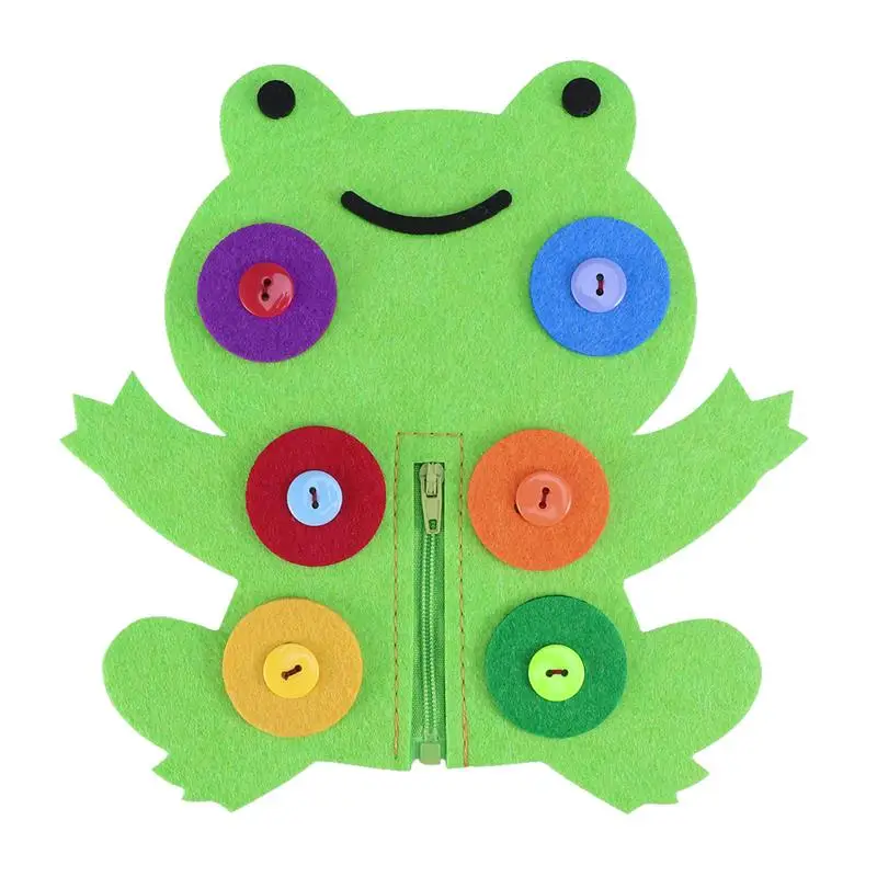 

Teaching Aid Educatioanl Button Non-woven Hand-made Zipper Teaching Aid Education Toy Toy Learning Tool for Kids Children Baby