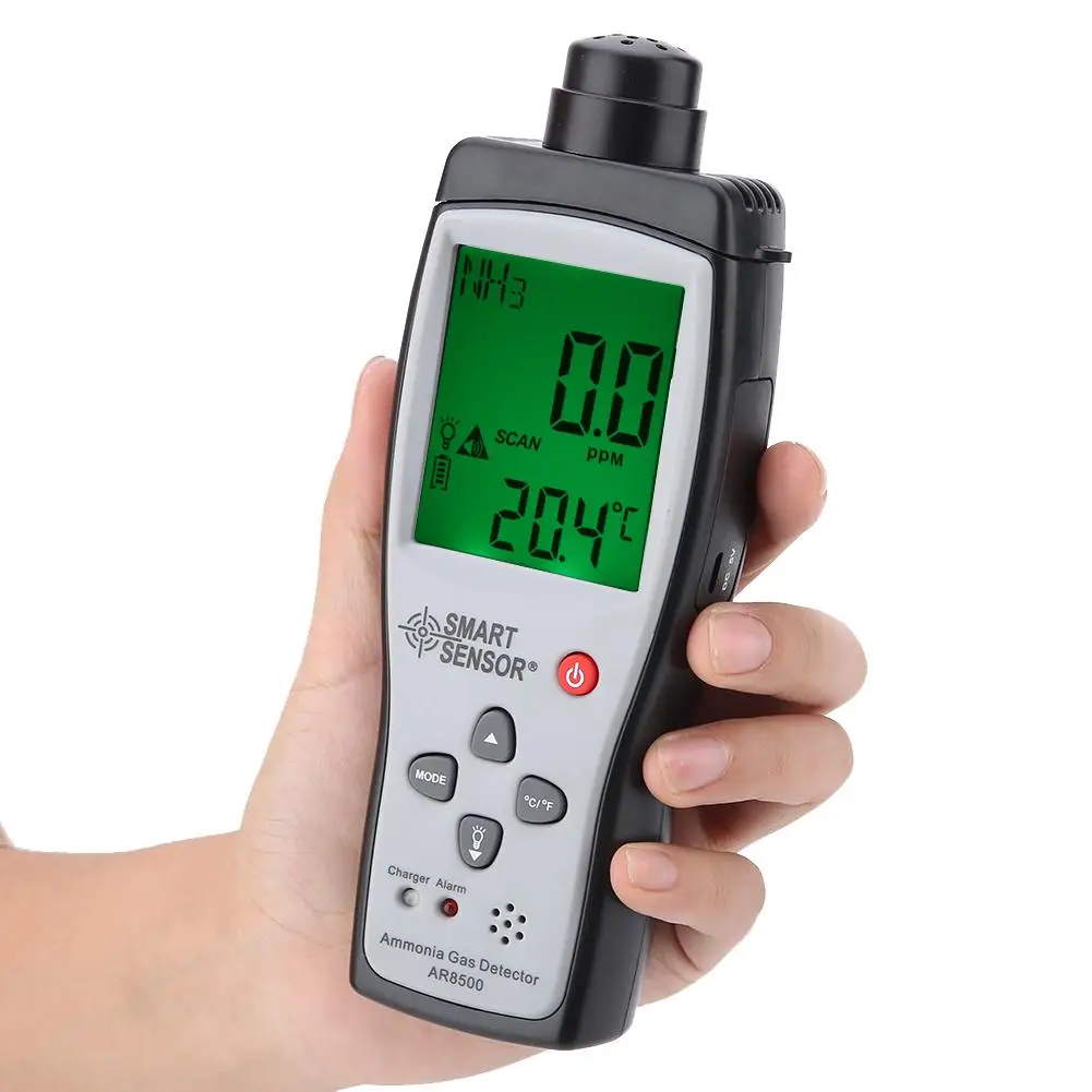 SMART SENSOR AR8500 детектор аммиачного газа Ручной цифровой ЖК-дисплей NH3 газоанализатор измерительные инструменты