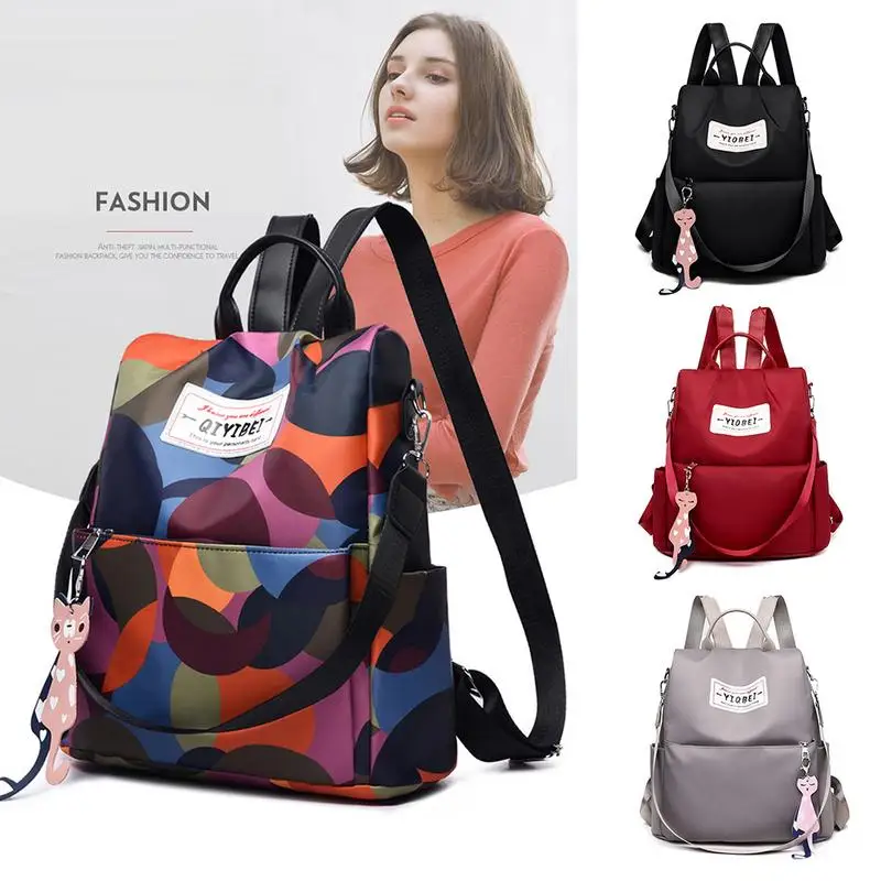 

Outdoor Fashion Women Backpack Anti-theft Fashion Oxford Waterproof Multi Functional Travel Backpacks For School Girl Travel Bag
