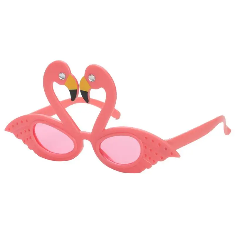 4//pack Glitter Pink Flamingo Shaped Sunglasses Girls Hen Party Glasses Props