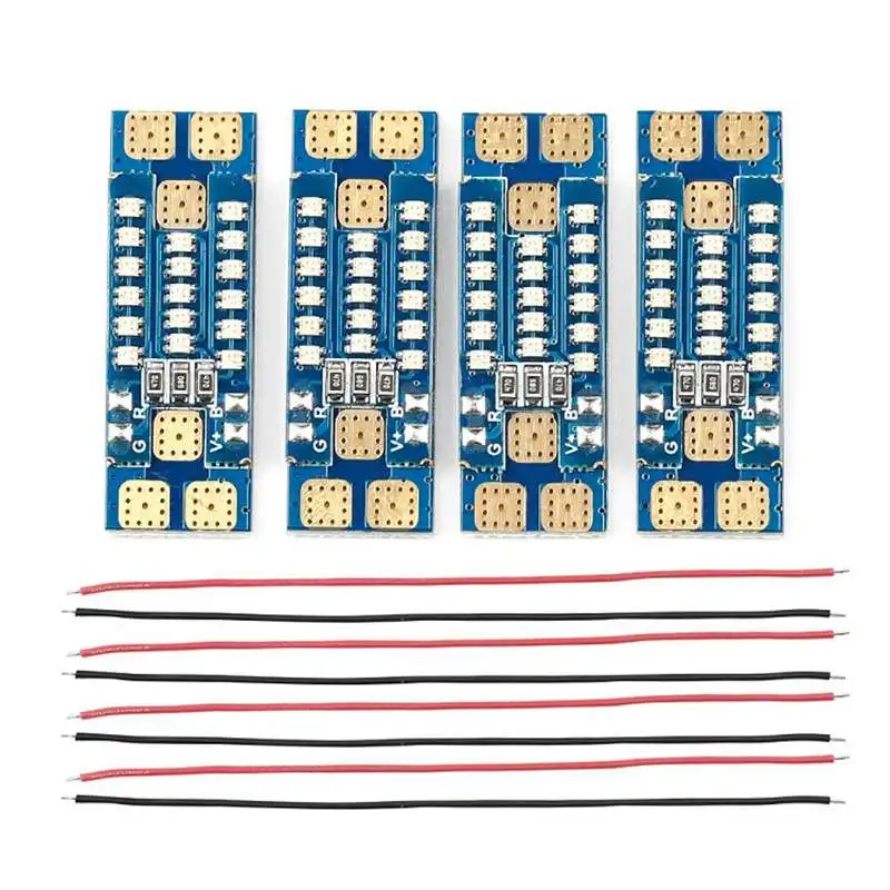 Детская Светодиодная панель iFlight PDB 4 шт. светодиодный 17 бит 0603 RGB 40 А 35 мм для