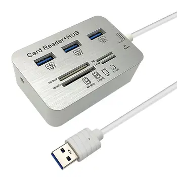 

AAAJ-3.0 usb hub and Card Reader COMBO high speed hab with MS/SD/M2/TF and with 3 ports usb splitter for computer