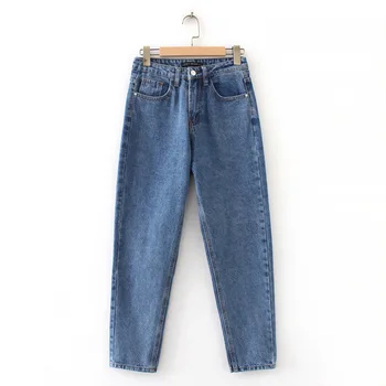 

2019 Autumn High Waist Jeans Trousers Woman Casual Pencil Pants