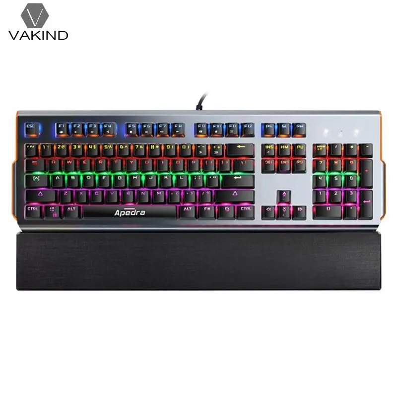 

VAKIND APEDRA MK-X90 USB Wired Blue Switch Backlight Gaming Mechanical Keyboard Game Keypad for Overwatch