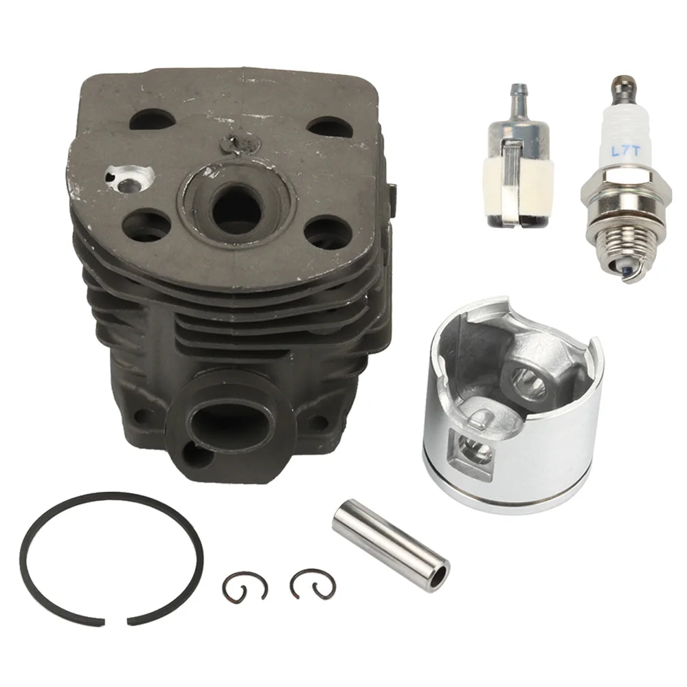 For 55 51 Chainsaw 46MM Cylinder Piston Kits WT Air Filter Ring Pin