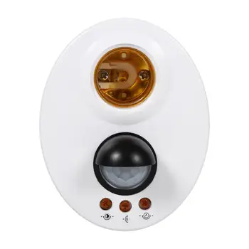 

LED E27 Socket 110-250V Human Body Induction Lamp Base Automatic IR Infrared Sensor Light Lamp Holder Hot Sale
