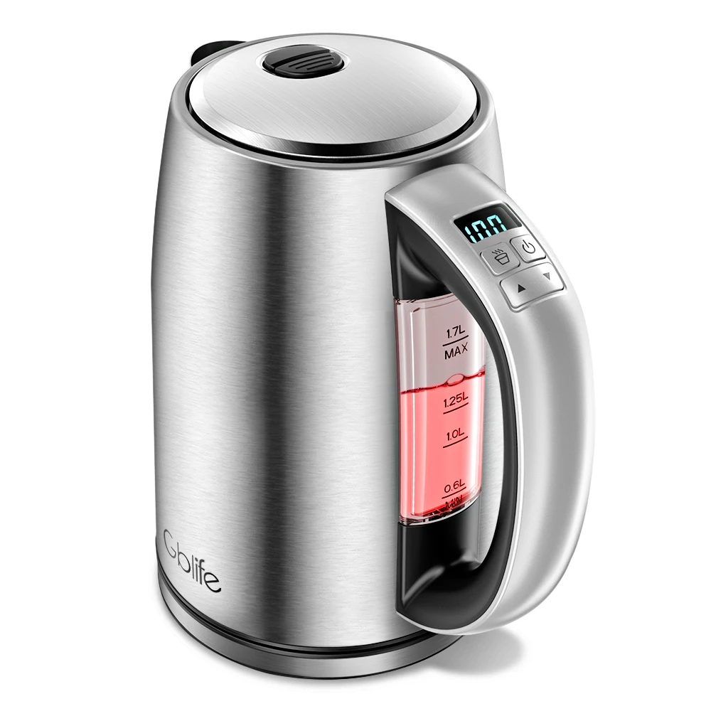 

GBlife KSK008A 1.7L Smart Electric Water Kettle Handheld Stainless Steel Boiler Portable Travel Instant Heating Electric Kettle