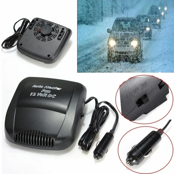 

12V 150W Automobile Heater Heating Cooling Two-In-A Fan Windshield Defrost Demister Car Heater