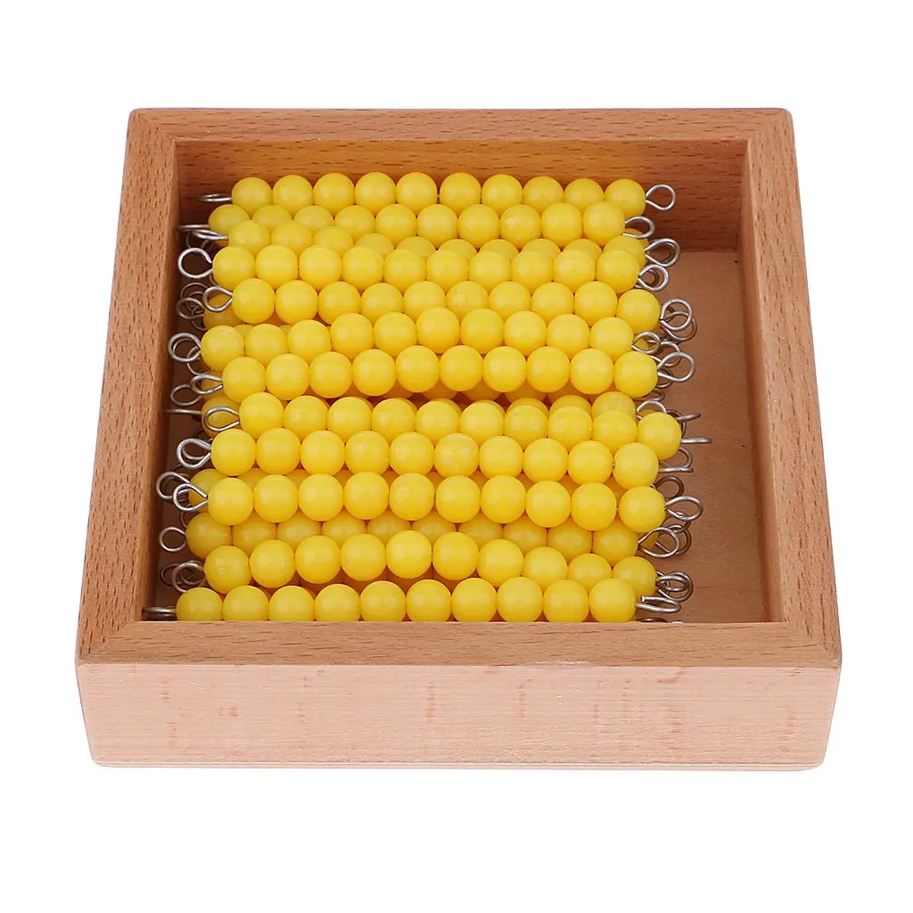 Montessori Math Materials 45 Pieces Beads Bar Counting Game