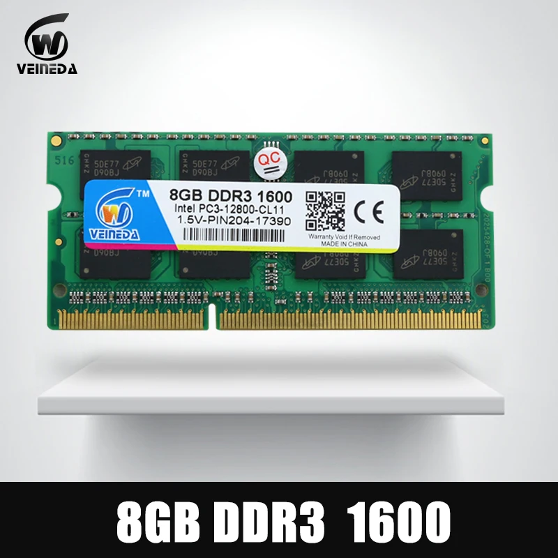 Meilleur VEINEDA 8 gb DDR3 Mémoire Ram ddr3 1600 PC3 12800 Sodimm Ram ddr 3 Comptaible 1333 mhz Pour Ordinateur Portable