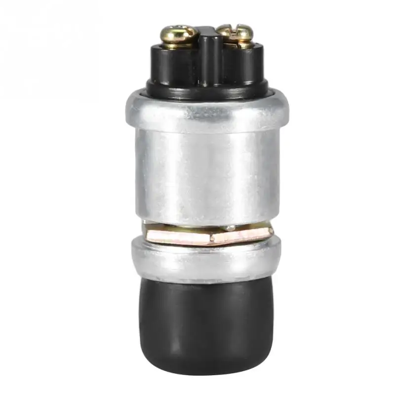 

2Pin 12V 20A Aluminum Waterproof Car Boat Bike Horn Engine Start Heavy Duty Switch Push Button Universal