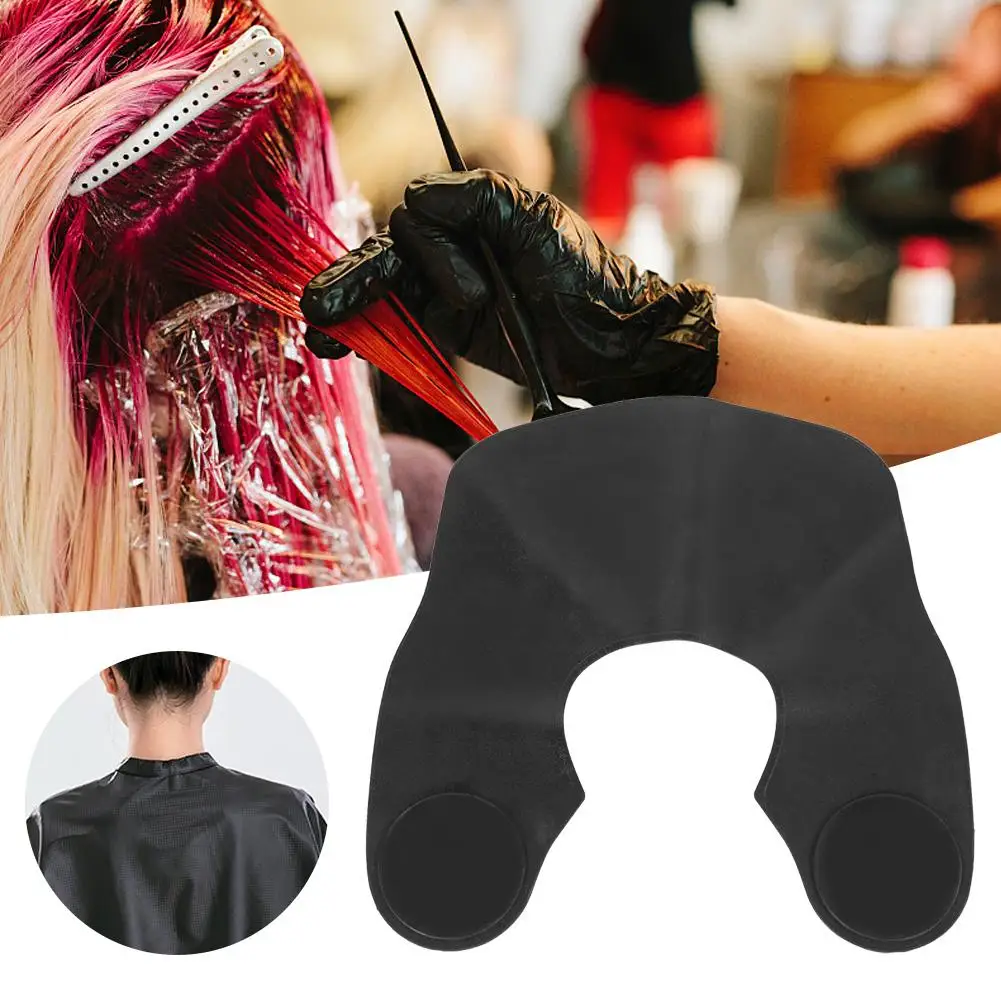 

Silicone Barber Salon Shawl Collar Waterproof Anti Static Hair Dye Hairdresser Cape Haircut Hair Cutting Coloring Accessory