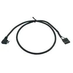 (2-Pack) 50 см 90 градусов правый угол Micro-USB папа 5 Pin Материнская плата Женский адаптер Dupont расширенный кабель (Micro-USB M/5Pin)