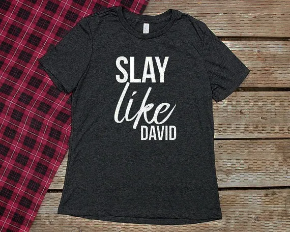 Футболка для женщин Slay Like Давид Кристиан модная футболка с библейскими стихами