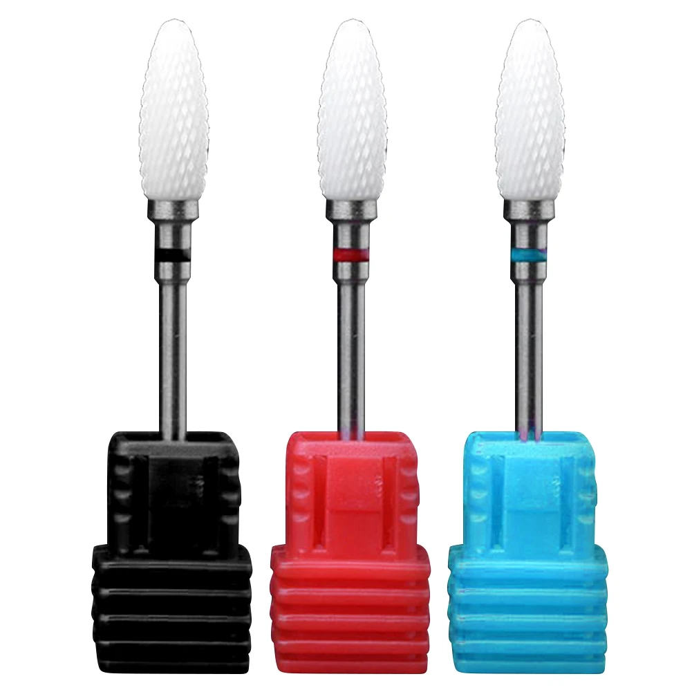 

Ceramic Nail Polisher Drill Bits Nail Grinding Head Manicure Drill Accessories Art Tool Nail Polish Remover