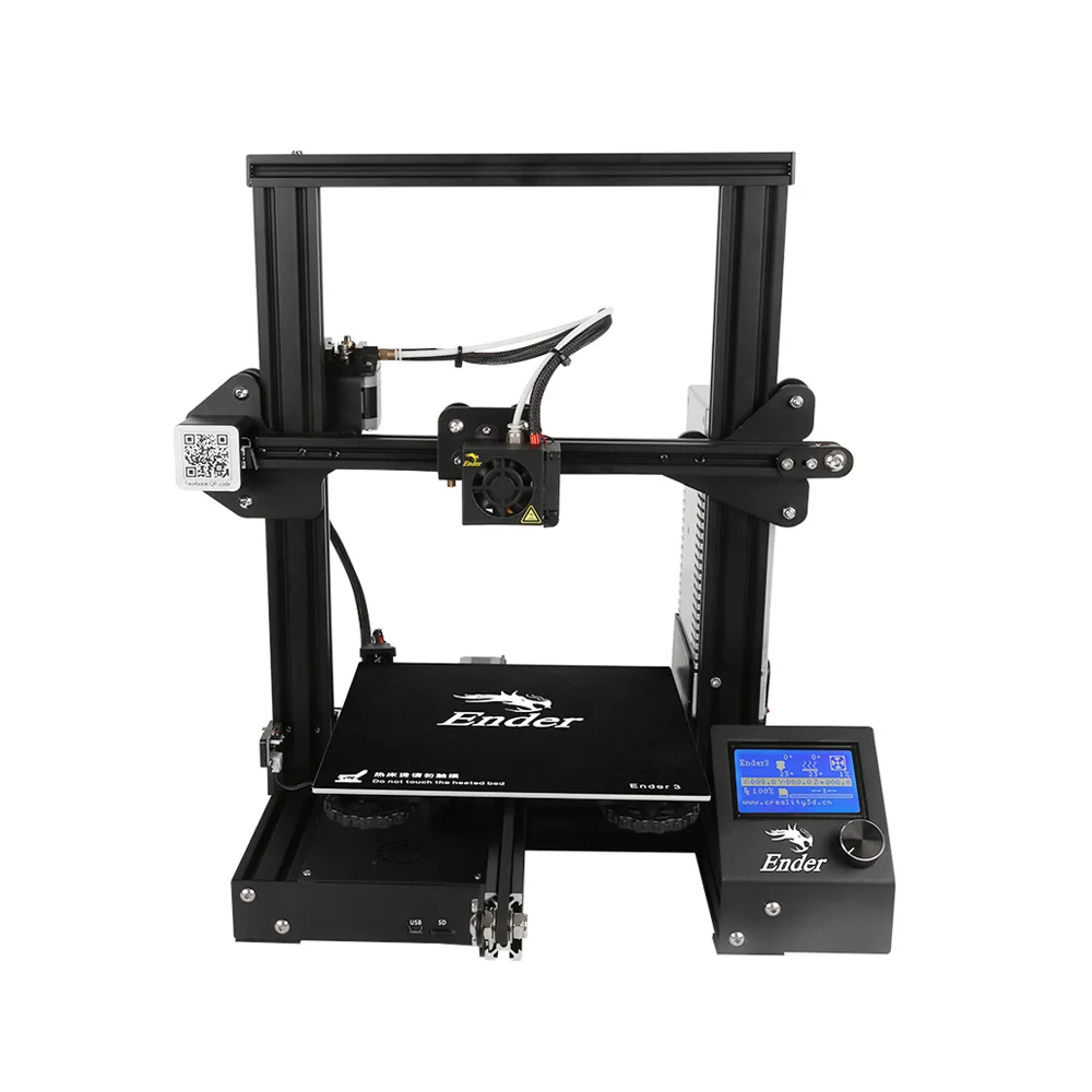 CREALITY 3d принтер Ender-3 DIY комплект 3d принтер большой размер I3 мини Ender 3 Resume отключение питания печать MeanWell power