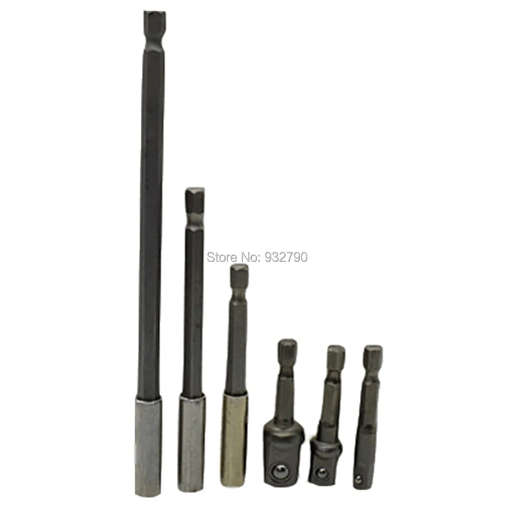 3pcs Extensions Bar 3" 4" 6" Bit Holder Extension Bar Hex