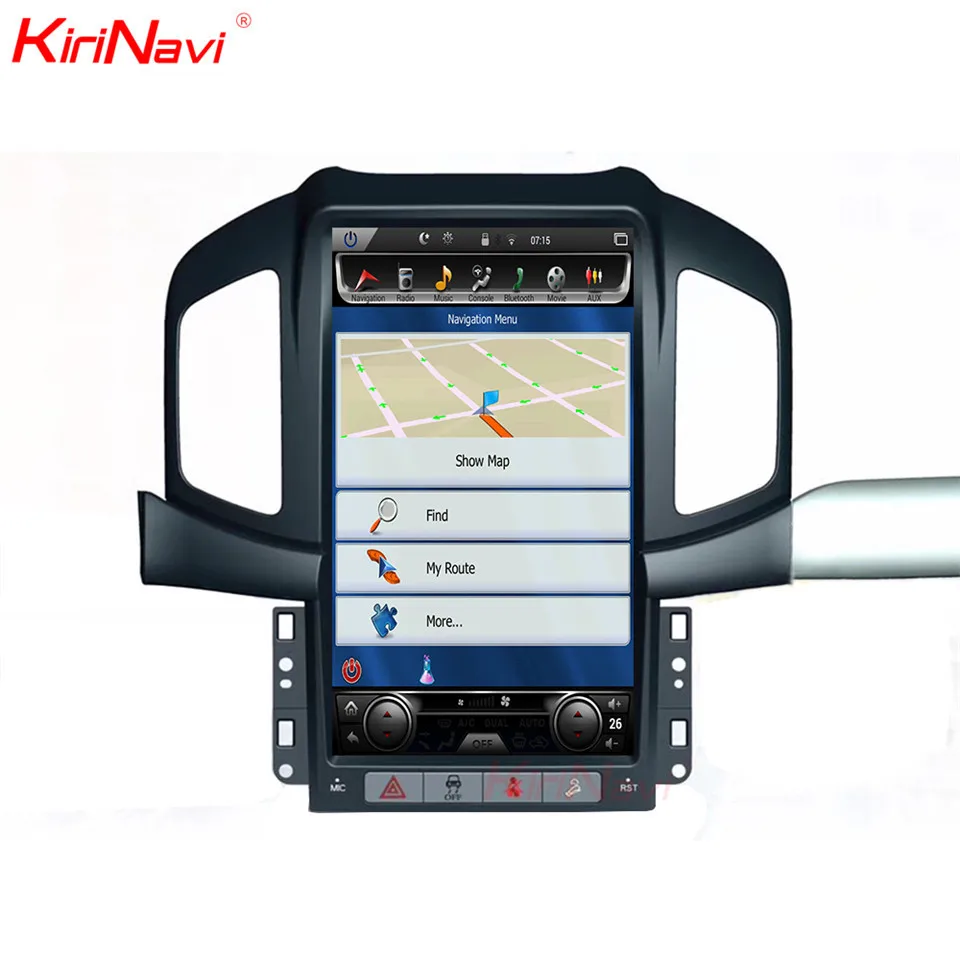Cheap KiriNavi Touch Screen Tesla Style Android 13.6inch Car Radio Gps Navigation Player For Chevrolet Captiva Bluetooth 2013-2017 2
