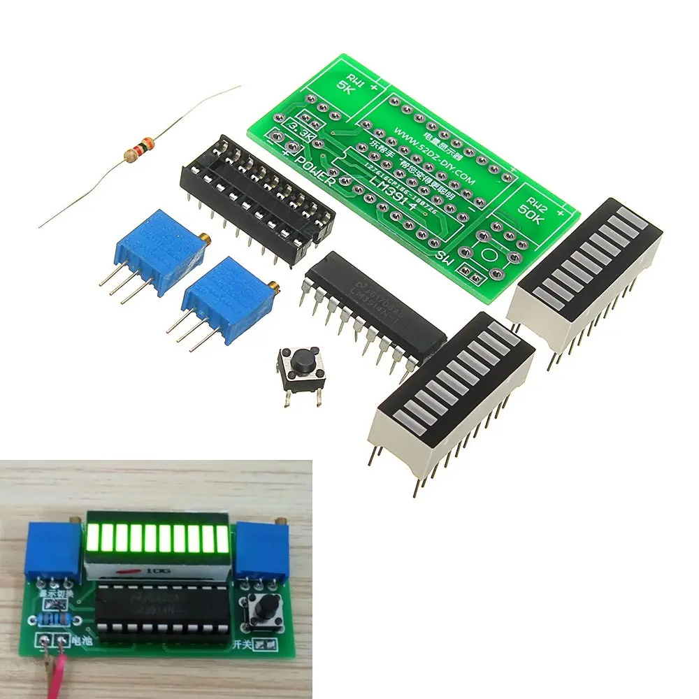 

LEORY 1PC DIY LED Power Indicator Kit Power Indicator Power Tester For 2.4-20V Battery