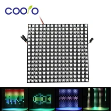 WS2812B RGB светодиодный панель чип индивидуально адресуемый цифровой светодиодный модуль 8x8/8x32/16x16 пикселей WS2812 Гибкая Пиксельная панель