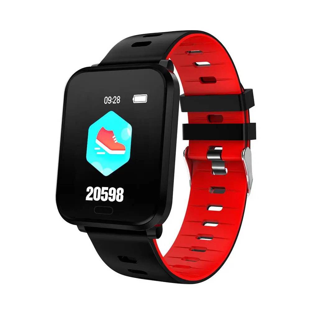Square Smart Watch Bracelet Heart Rate Blood Pressure Monitoring Multiple Sports Mode IP68 Waterproof Wholesale Purchasing