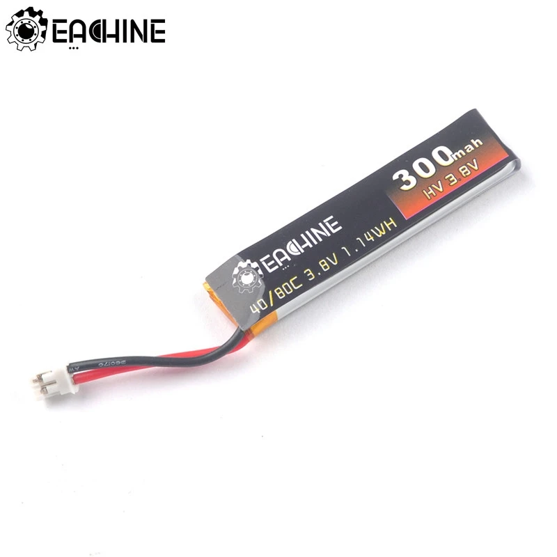 

Original Eachine TRASHCAN 75mm FPV Racing Drone Spare Part 3.8V 300mAh 40C/80C 1-2S Rechargeable Lipo Battery PH2.0 Plug
