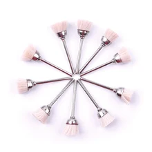 10 шт./лот Нержавеющая сталь Шерсть Полировка Кисть Бур хвостовиком Диаметр 3 мм T/чаша/ручка типа для уборки пыли резьба