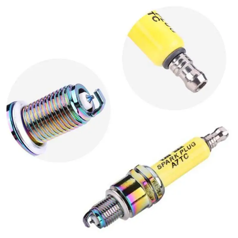 

VODOOL Car Accessories Ignition System Styling High Performance A7TC Spark Plug for Motorcycle Scooter ATV Dirt Bike Moped MGO3