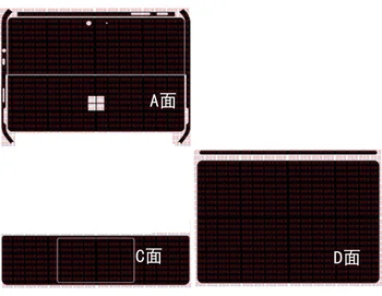 

Laptop Carbon fiber Skin Sticker Cover For Microsoft Surface GO 10"