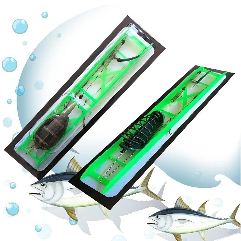 

Fishing Nest Bait Thrower Feeder Cage Lure Holder Basket Cage Fishing Trap With Hooks Lead Sinker Fishing Tackle 20g/30g/40g/50g