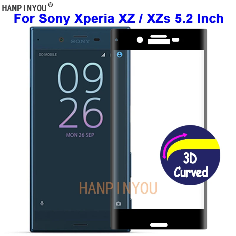 Для sony Xperia XZ F8331/XZs Dual 9H твердость 3D полное покрытие тонкий закаленное изогнутое
