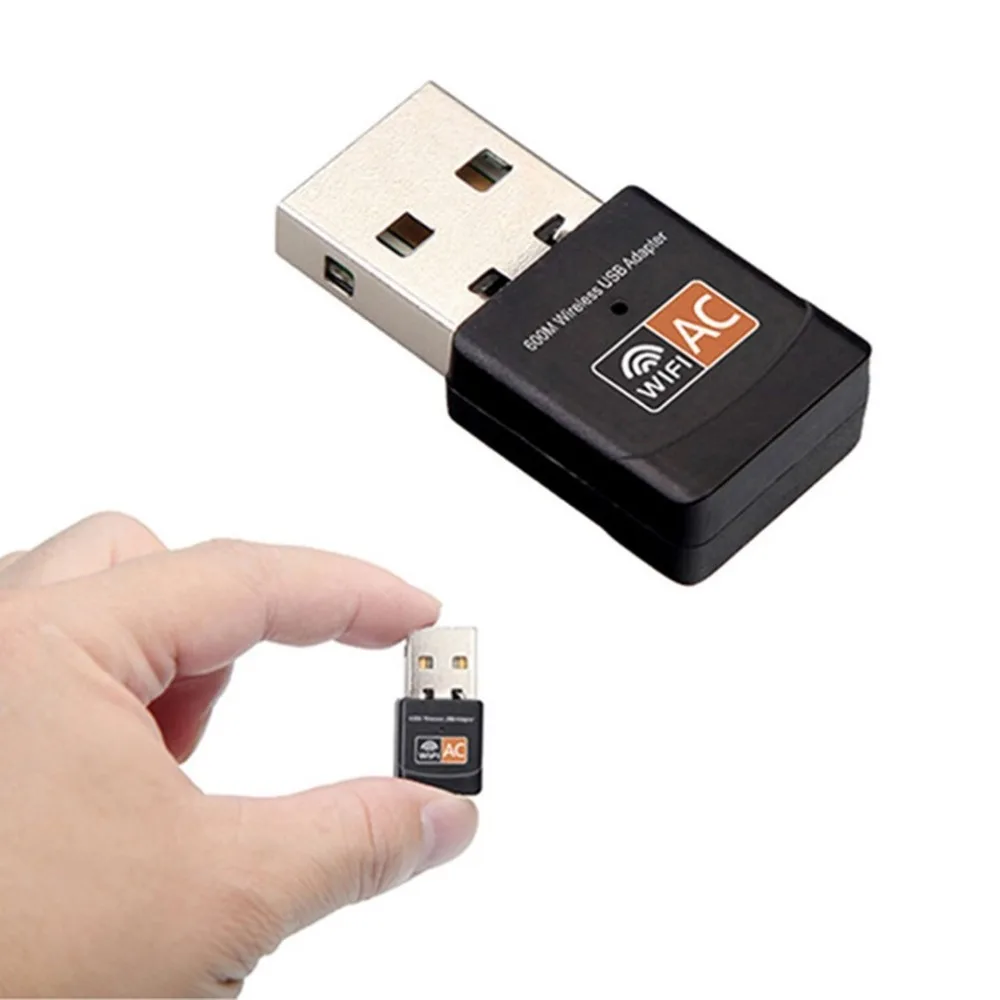 Mini 600Mbps Dual Band 2.4G//5G Wireless USB WiFi Dongle Network Adapter 802.11AC