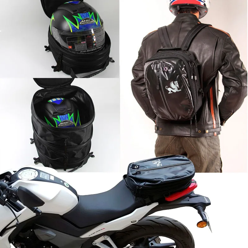 

MG RACING The Motorcycle Tail Bags Back Seat Bags Kit Travel Bag Motorbike Scooter Sport Luggage Rear Seat Rider Bag Pack