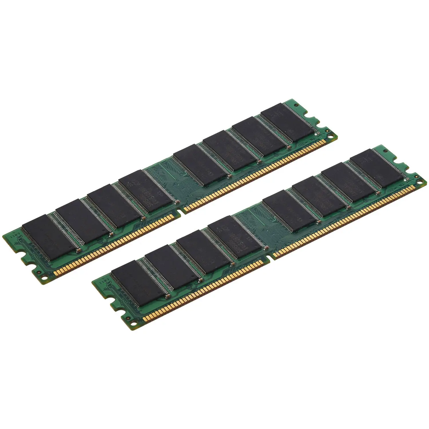 2x1GB PC3200 non ECC DDR 400MHz High Density MEMORY 184 pin DIMM RAMin RAMs from Computer