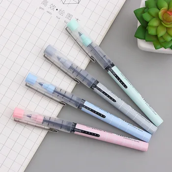 

0.5mm Smooth Candy Color Needle Tube Type Pen Cute Gel Pen Simple Style Signature Pen Office Learning Writing School Supplies