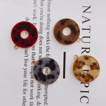 

Alloy Round Pendant Necklace Charms DIY Material Jewelry Earring Accessories