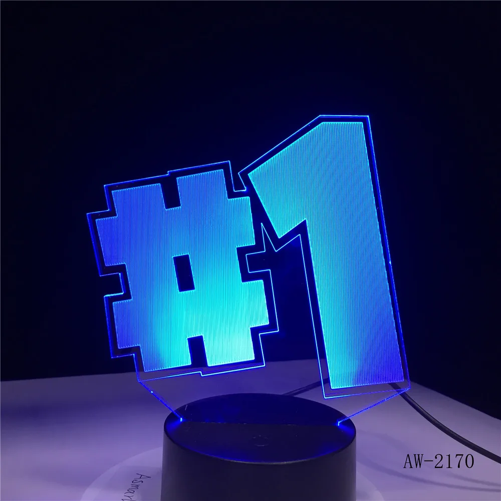 Светодиодная настольная лампа 7 цветов меняющая цвет с USB подсветкой