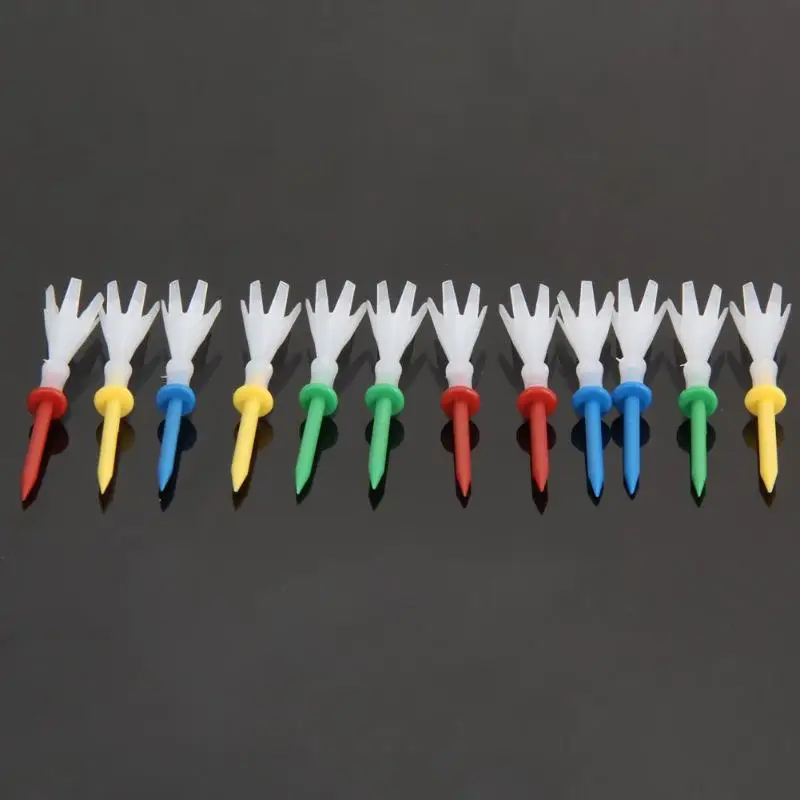 4 ياردة Gonkux 12 قطعة/المجموعة مختلط الألوان البلاستيك 2 3/4 بوصة ركام الرمل للجولف s البولي بروبلين وسادة أعلى ركام الرمل للجولف إكسسوارات الغولف