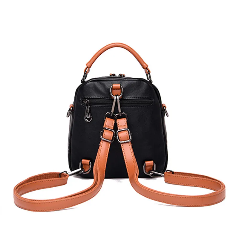 Женский мини-рюкзак AEQUEEN, женский рюкзак из натуральной кожи, школьная сумка, дизайнерская сумка для девочки, маленькая сумка через плечо, Bolsa