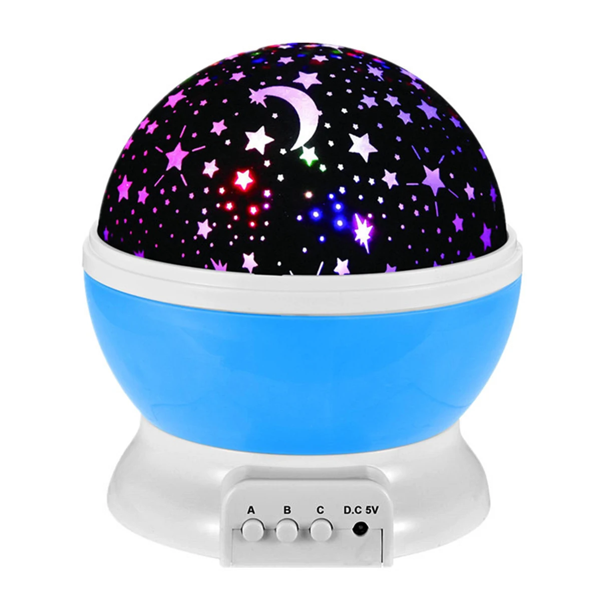 

Colorful Starlight Projector LED Night Light Star Sky Automatic Rotating USB Rechargeable Night Light For Bedroom Party