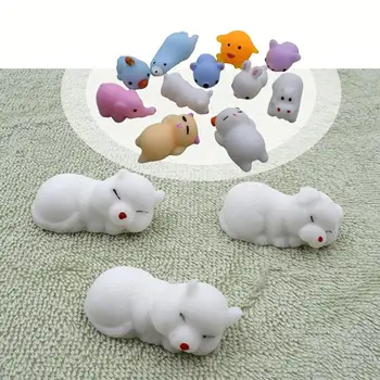 

Innovative Toy Animals Cute Pet Seals Small Corps Funny Trick Decompression Squeezing Pinch Toy Random Delivery
