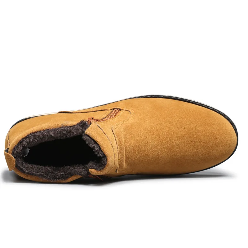 Heißer Verkauf Mode Martin Stiefel Männer Kurze Top Flache Ferse Zip Schuhe Warm Plüsch Pelz Winter Stiefel Bequem Martin Stiefel größe 39-44