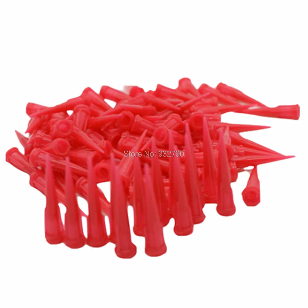 100pcs Red Tapered Dispensing Tips 25G TT Smooth Flow Glue Liquid Dispenser Needle for Fluids Adhesives Pastes Gels Silicones 100pcs Red Tapered Dispensing Tips 25G TT Smooth Flow Glue Liquid Dispenser Needle for Fluids Adhesives Pastes Gels Silicones