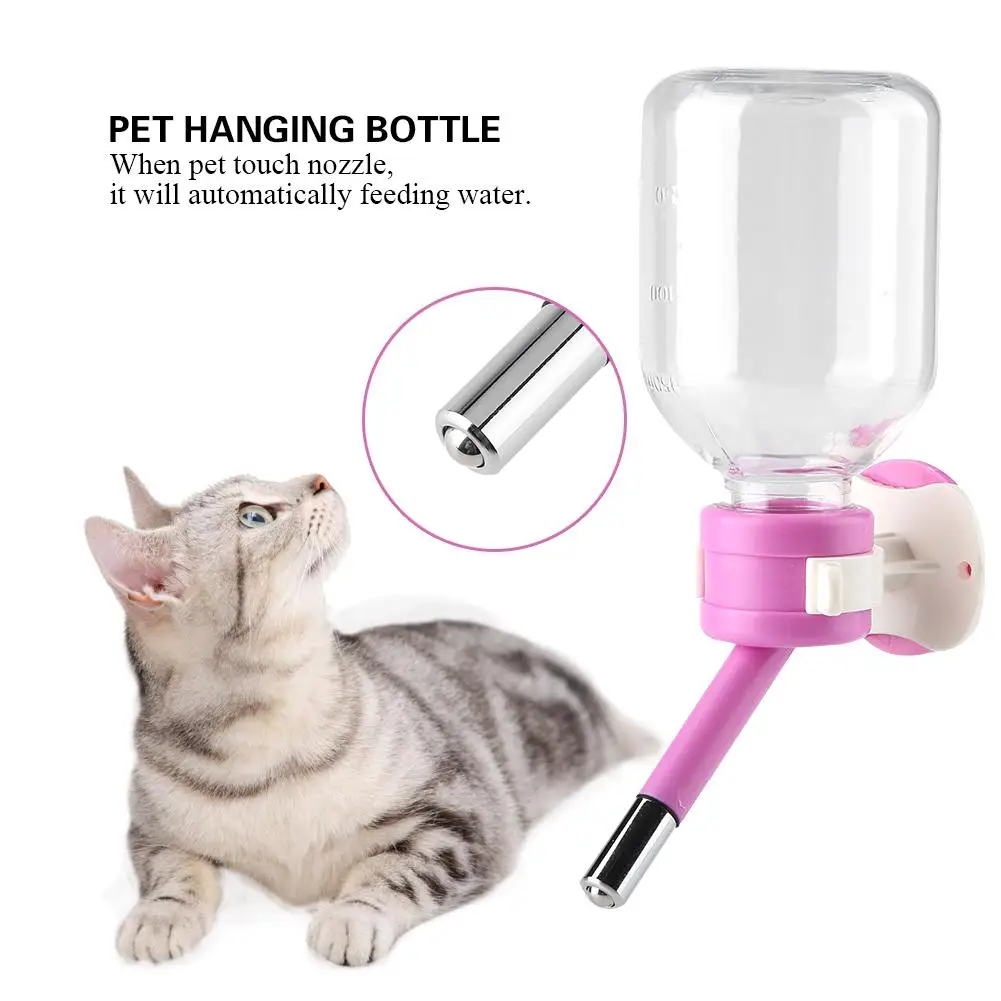 

New Style Pet Dog Hanging Drinking Bottle Head Fountain Portable Cat Water Dispenser For Pet Dog Cat Cage Supplies