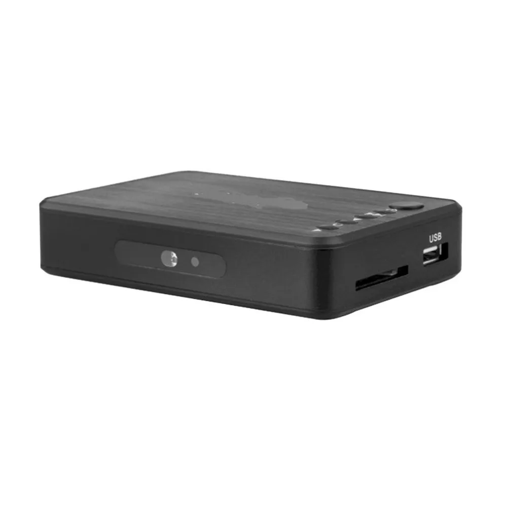 Мини Портативный Full HD 1920x1080 HDMI VGA AV USB жесткий диск U диск плеер мультимедийный плеер H7 для дома автомобиля офиса ЕС разъем