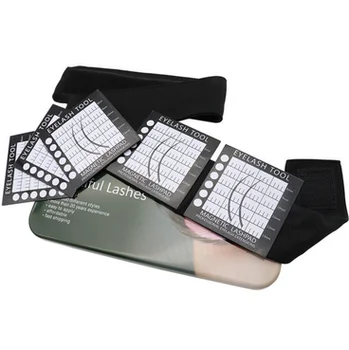 

50boxes Eyelash Extension Grafting Eyelashes headband and Magnetic Suspension Pad Eyelash Pallet Stand Holder new