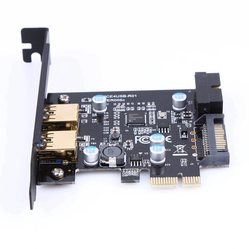 Супер Скорость Usb 3 0 Pci E 2 Порты и разъёмы Express карты расширения 19 Pin Мощность разъем